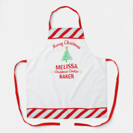 Frohe Weihnachten Red & White Stripes Candy Cane Schürze