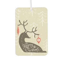 Frohe Weihnachten Reindeer Cozy Autolufterfrischer