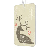 Frohe Weihnachten Reindeer Cozy Autolufterfrischer (Links)