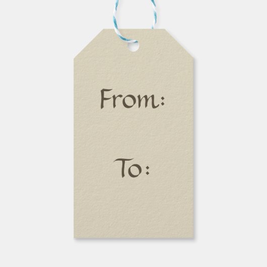 Frohe Weihnachten Reindeer Cozy Geschenkanhänger (Rückseite)