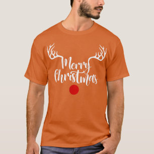 Frohe Weihnachten Reindeer Horn, Frohe Weihnachten T-Shirt
