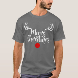 Frohe Weihnachten Reindeer Horn, Frohe Weihnachten T-Shirt