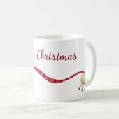 Frohe Weihnachten Reindeer Long Scarf Kaffeetasse (VorderseiteRechts)