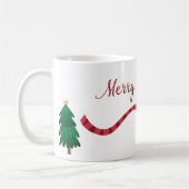Frohe Weihnachten Reindeer Long Scarf Kaffeetasse (Links)