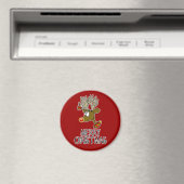 Frohe Weihnachten Reindeer Magnet (In Situ (Geschirrspüler))