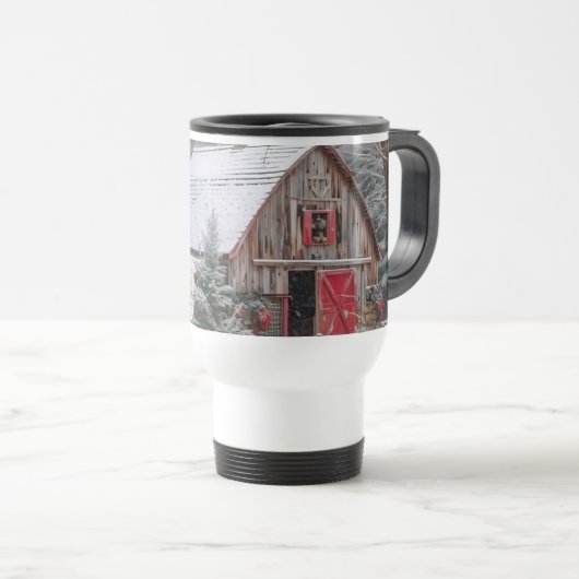 Frohe Weihnachten Reisebecher (VorderseiteRechts)