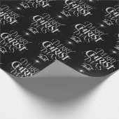 Frohe Weihnachten Religiöse Calligraphie-Tafel Geschenkpapier (Ecke)