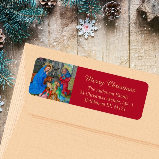 Frohe Weihnachten Religiöse Christlich mittelalter