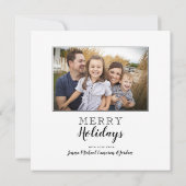 Frohe Weihnachten| Rentierfleisch aus Mops Einladung (Rückseite)