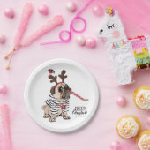 Frohe Weihnachten| Rentierfleisch aus Mops Pappteller (Party)