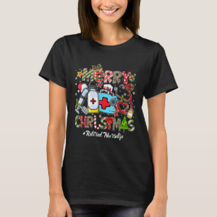 Frohe Weihnachten Rentner Krankenschwester Leben M T-Shirt