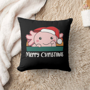 Frohe Weihnachten Retro Axolotl Weihnachten Kissen