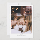 Frohe Weihnachten Retro Car Ornament Foto (Rückseite)