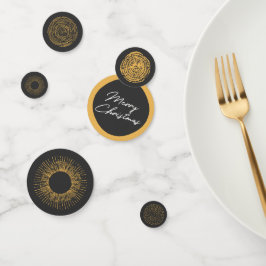 Frohe Weihnachten Retro Gold Burst Sparkler Urlaub Konfetti