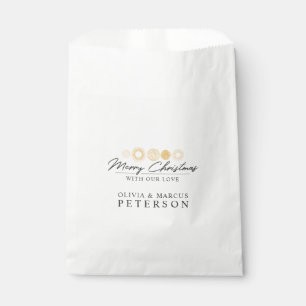 Frohe Weihnachten Retro Holiday Gold Burst Geschen Geschenktütchen