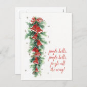 Frohe Weihnachten | Retro Jingle Bells & Pines (Vorne/Hinten)