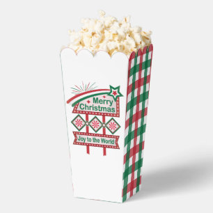Frohe Weihnachten Retro-Marquee – Freude der Welt Geschenkschachtel
