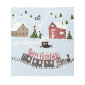 Frohe Weihnachten, Retro Notizblock (Vorderseite)