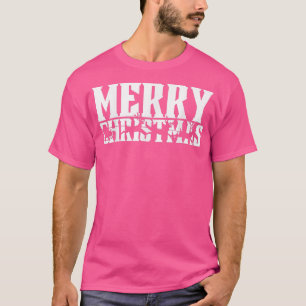 Frohe Weihnachten Retro Santas Sleigh & Flying Rei T-Shirt