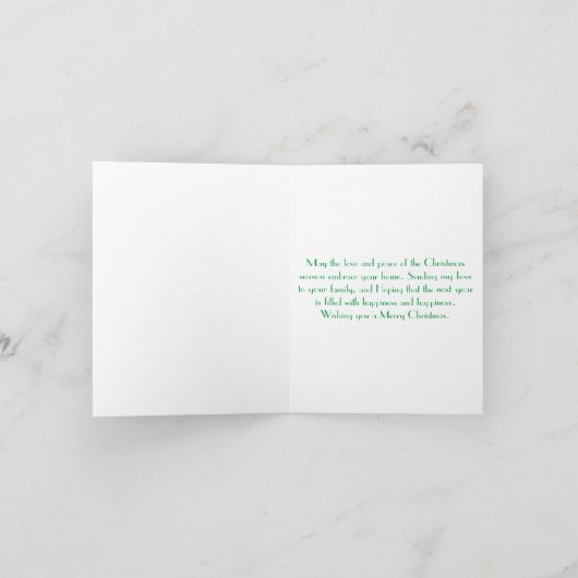 Frohe Weihnachten Retro Siamese Katze (Innenseite)