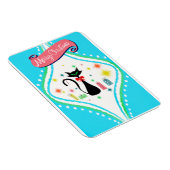 Frohe Weihnachten Retro Siamese Katze Magnet (Rechte Seite)