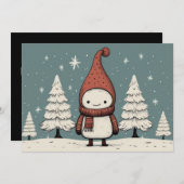 Frohe Weihnachten Retro Snowman (Vorne/Hinten)