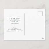 Frohe Weihnachten | Retro Snowman (Rückseite)