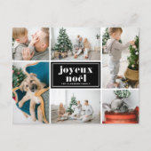 Frohe Weihnachten Retro-Typografie Schwarze Fotoco (Vorderseite)