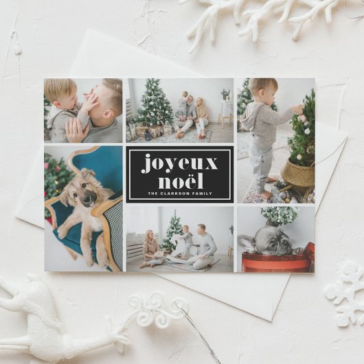 Frohe Weihnachten Retro-Typografie Schwarze Fotoco