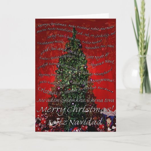 Frohe Weihnachten ringsum die Welt (Vorderseite)