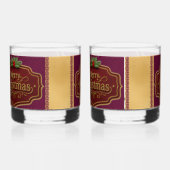 Frohe Weihnachten Rock Glas Set (Rechts)