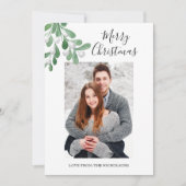 Frohe Weihnachten Romantisches Foto (Vorderseite)