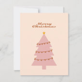 Frohe Weihnachten Rosa Baum (Vorderseite)