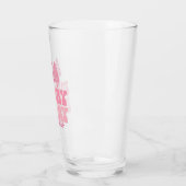 Frohe Weihnachten - Rosa Feiertage Design Glas (Links)