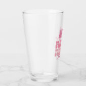 Frohe Weihnachten - Rosa Feiertage Design Glas (Rechts)
