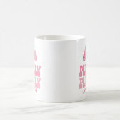 Frohe Weihnachten - Rosa Feiertage Design Kaffeetasse (Mittel)