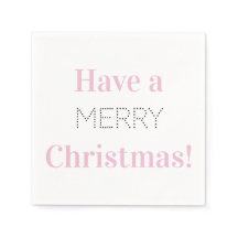 Frohe Weihnachten | Rosa Typografie-Party