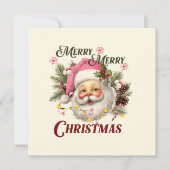 Frohe Weihnachten - Rosa Weihnachten (Vorderseite)