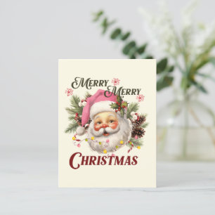 Frohe Weihnachten - Rosa Weihnachten Postkarte