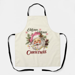 Frohe Weihnachten - Rosa Weihnachten Schürze