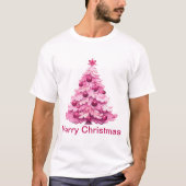 Frohe Weihnachten - Rosa Weihnachten T - Shirt (Vorderseite)