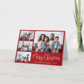 Frohe Weihnachten Rot 4 Foto (Vorderseite)