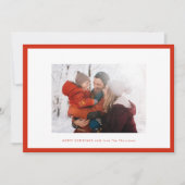 frohe Weihnachten rot | Foto-Rahmen (Vorderseite)