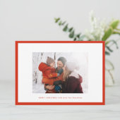 frohe Weihnachten rot | Foto-Rahmen (Stehend Vorderseite)