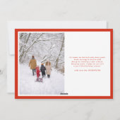 frohe Weihnachten rot | Foto-Rahmen (Rückseite)