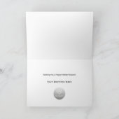 Frohe Weihnachten Rot Grün Streifen Corporate (Innenseite)