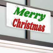 Frohe Weihnachten rot-grüne Typografie Banner (Äußeres Gebäude)