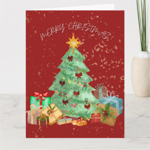 FROHE WEIHNACHTEN(ROT) KARTE