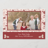 Frohe Weihnachten - Rot und Gold (Rückseite)