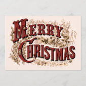 Frohe Weihnachten - Rot und Gold (Vorderseite)